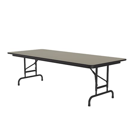 Correll CFA Adjustable HPL Folding Tables 30x60 Savannah Sand CFA3060PX-54